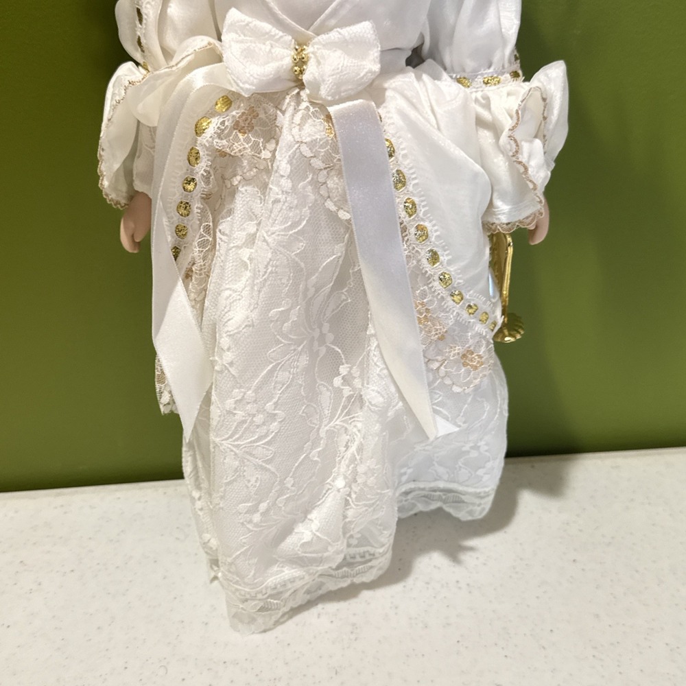 Heritage Signature Collection Savannah Doll Blonde Angel Bride Doll CoA Harp - Picture 6 of 16